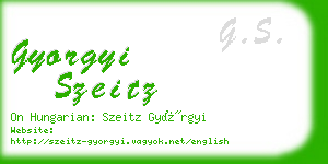 gyorgyi szeitz business card